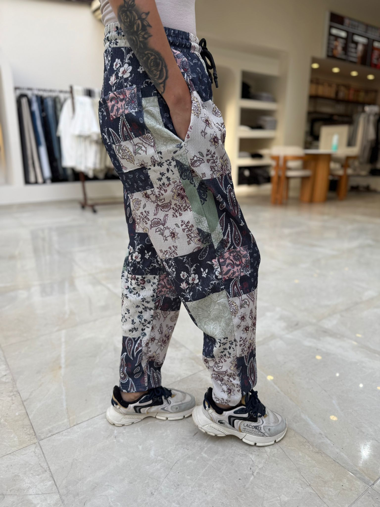 Bayan Bohem Desen Şalvar