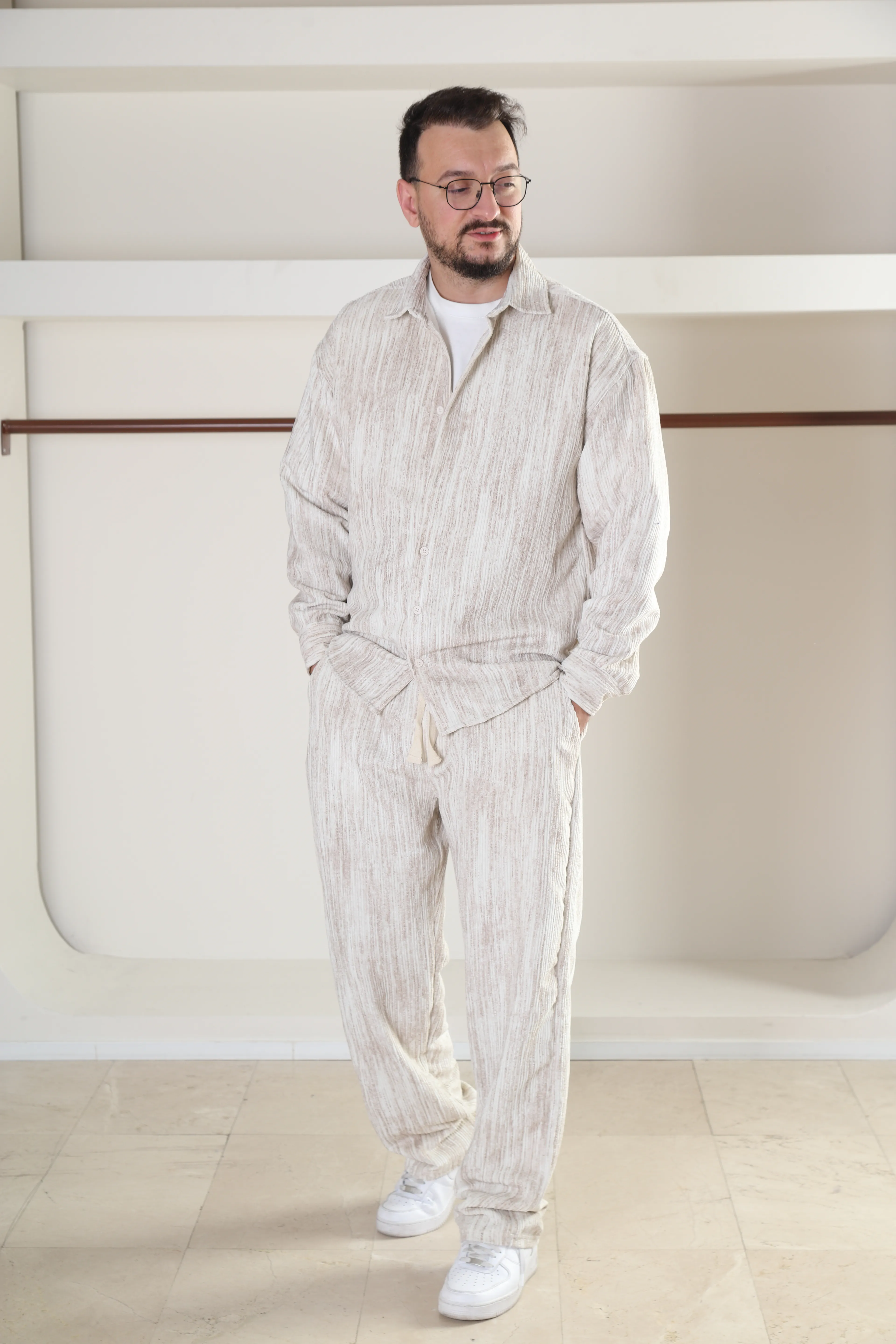 Oversize Batik Kadife Takım