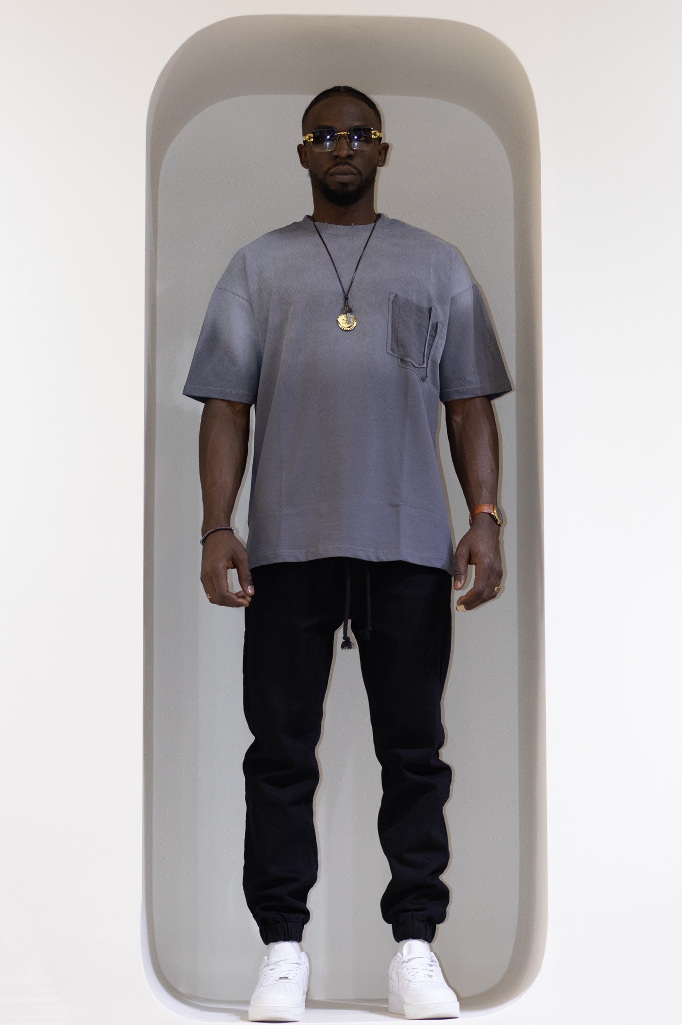 Cep Detaylı Oversize T-Shirt