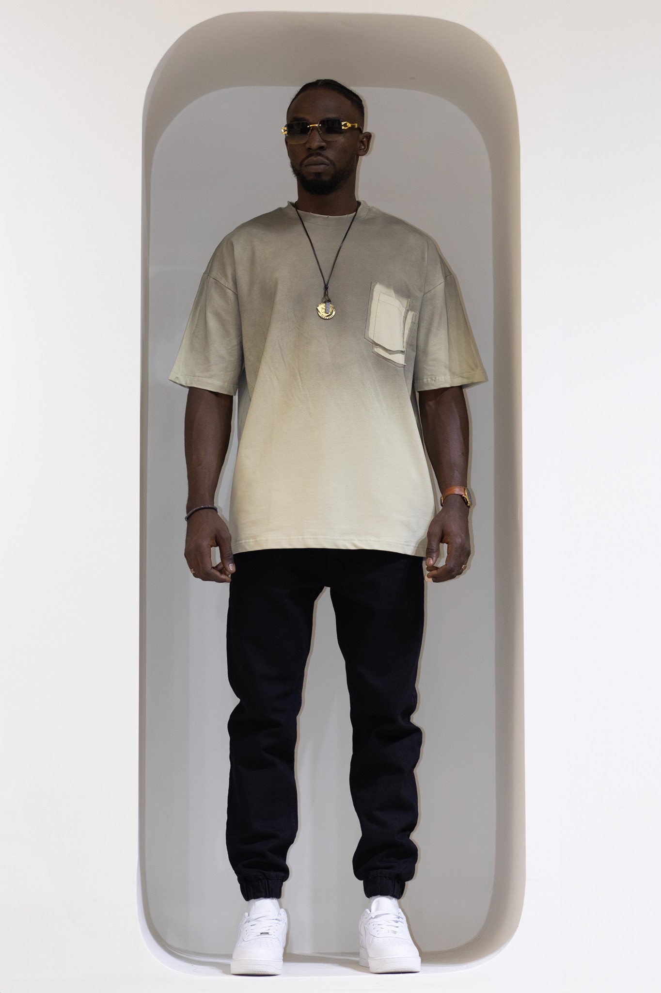 Cep Detaylı Oversize T-Shirt