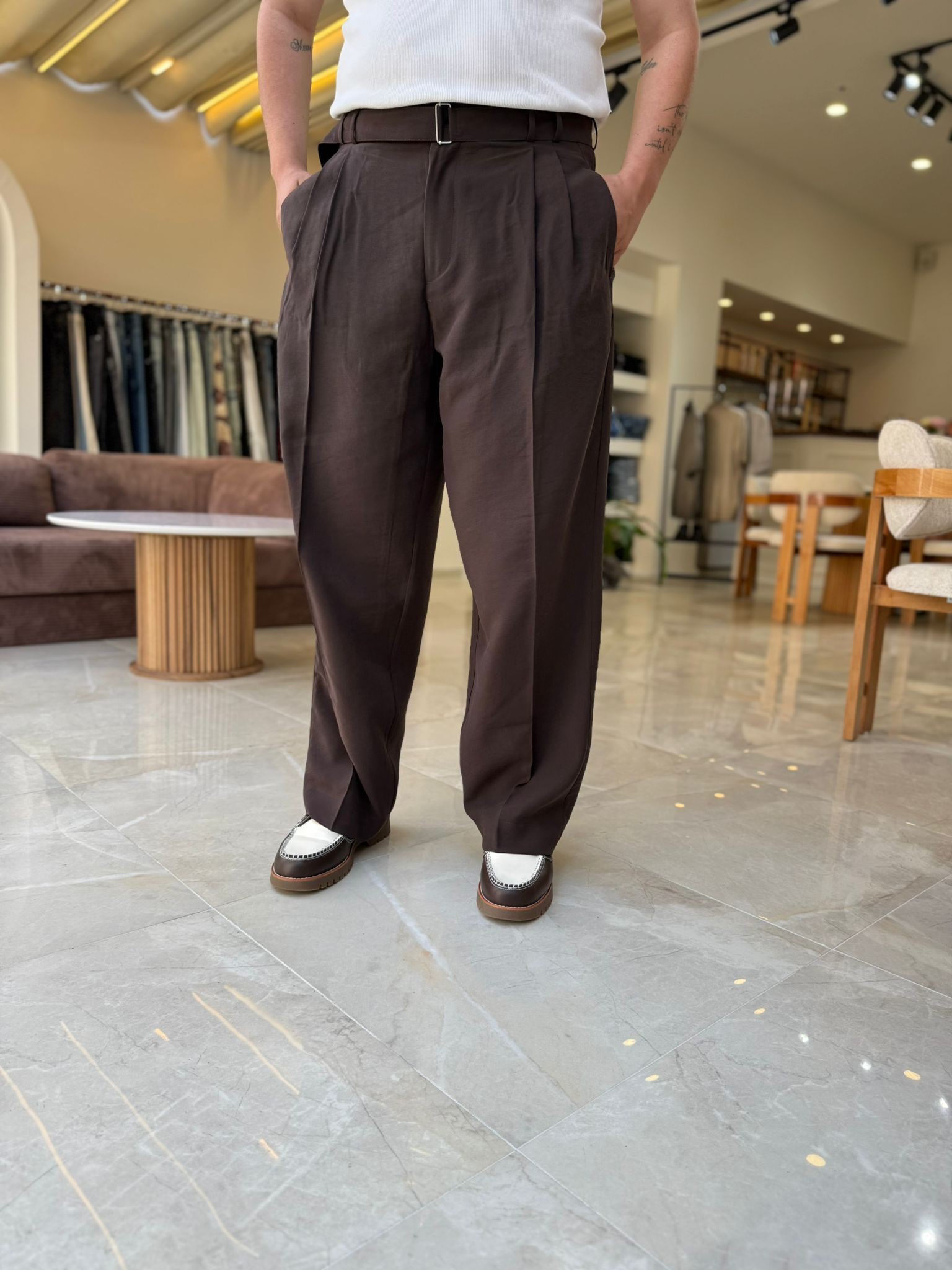İtalyan Kesim Baggy Pantolon