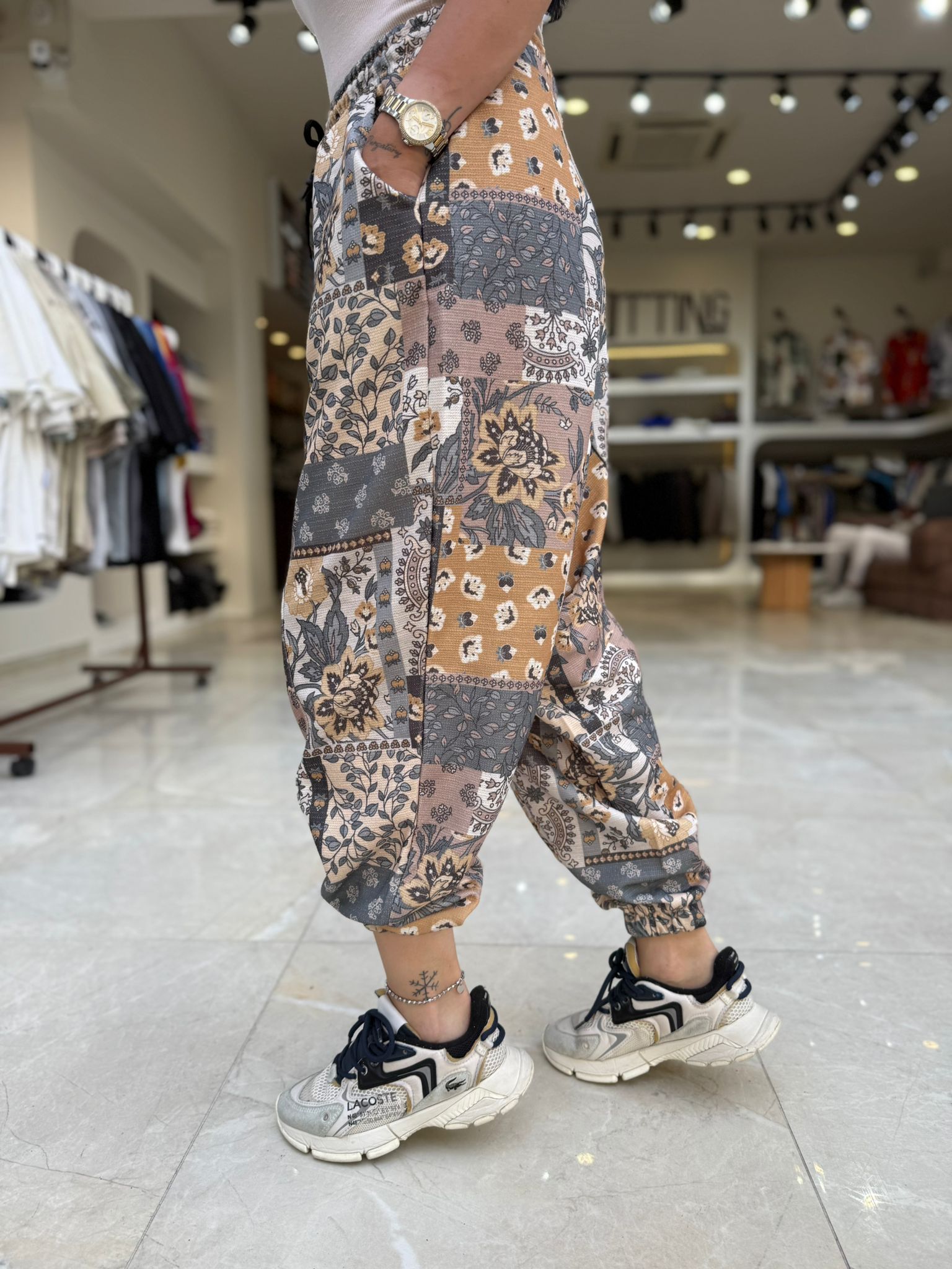 Bayan Bohem Desen Şalvar