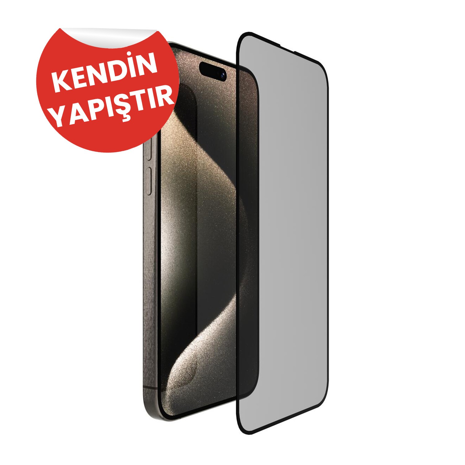 iPhone 16 Pro Max Hayalet Cam Ekran Koruyucu (Kolay Uygulama Aparatlı)