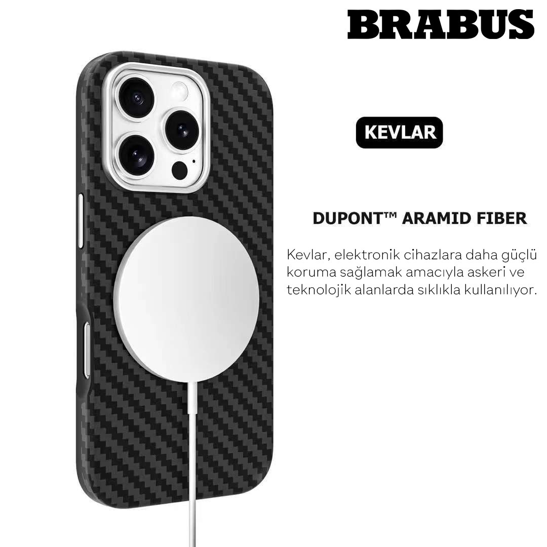 iPhone 16 Pro Kevlar Karbon Fiber Kılıf