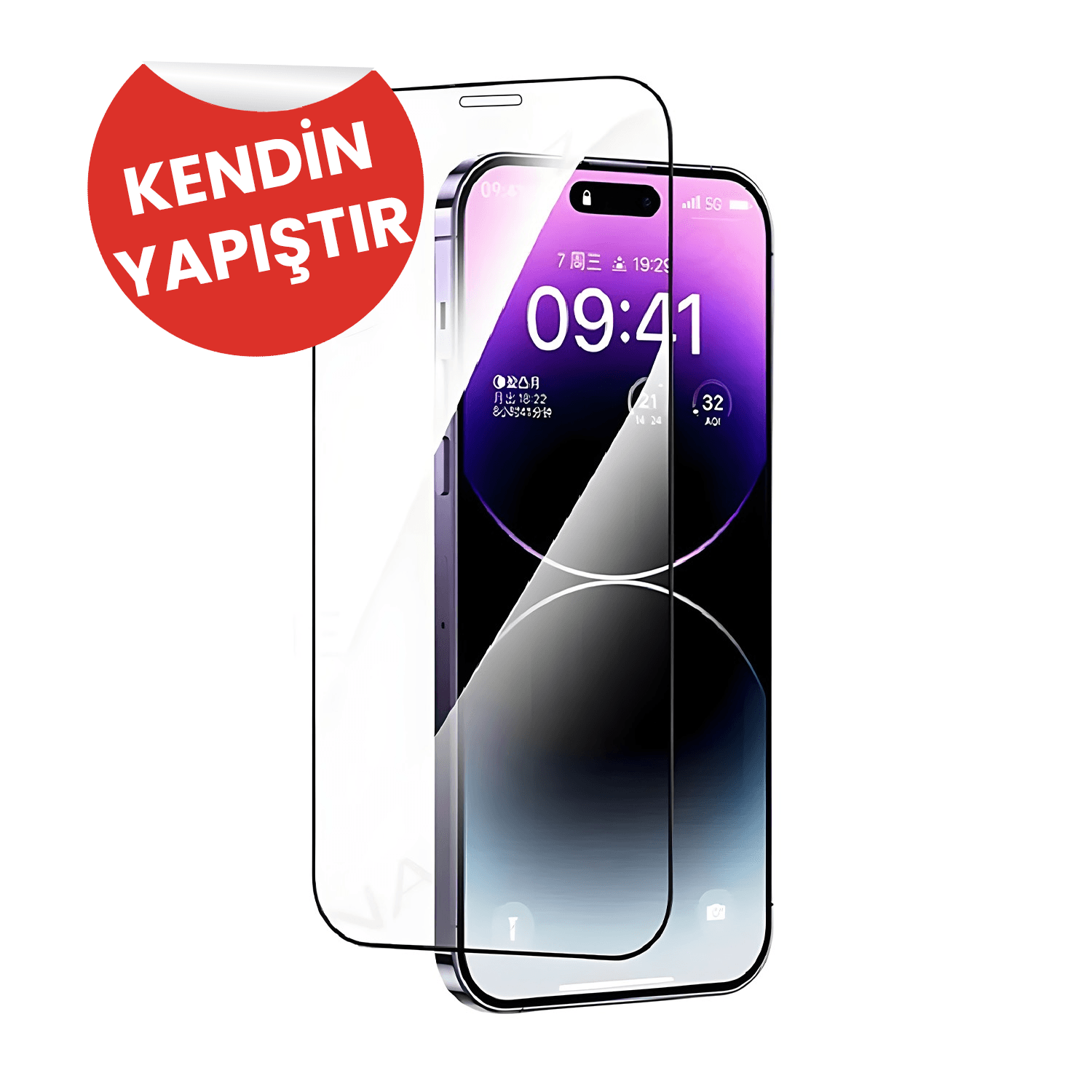 iPhone 16 Pro Max Anti-Static Cam Ekran Koruyucu Darbe Emici (Kolay Uygulama Aparatlı)