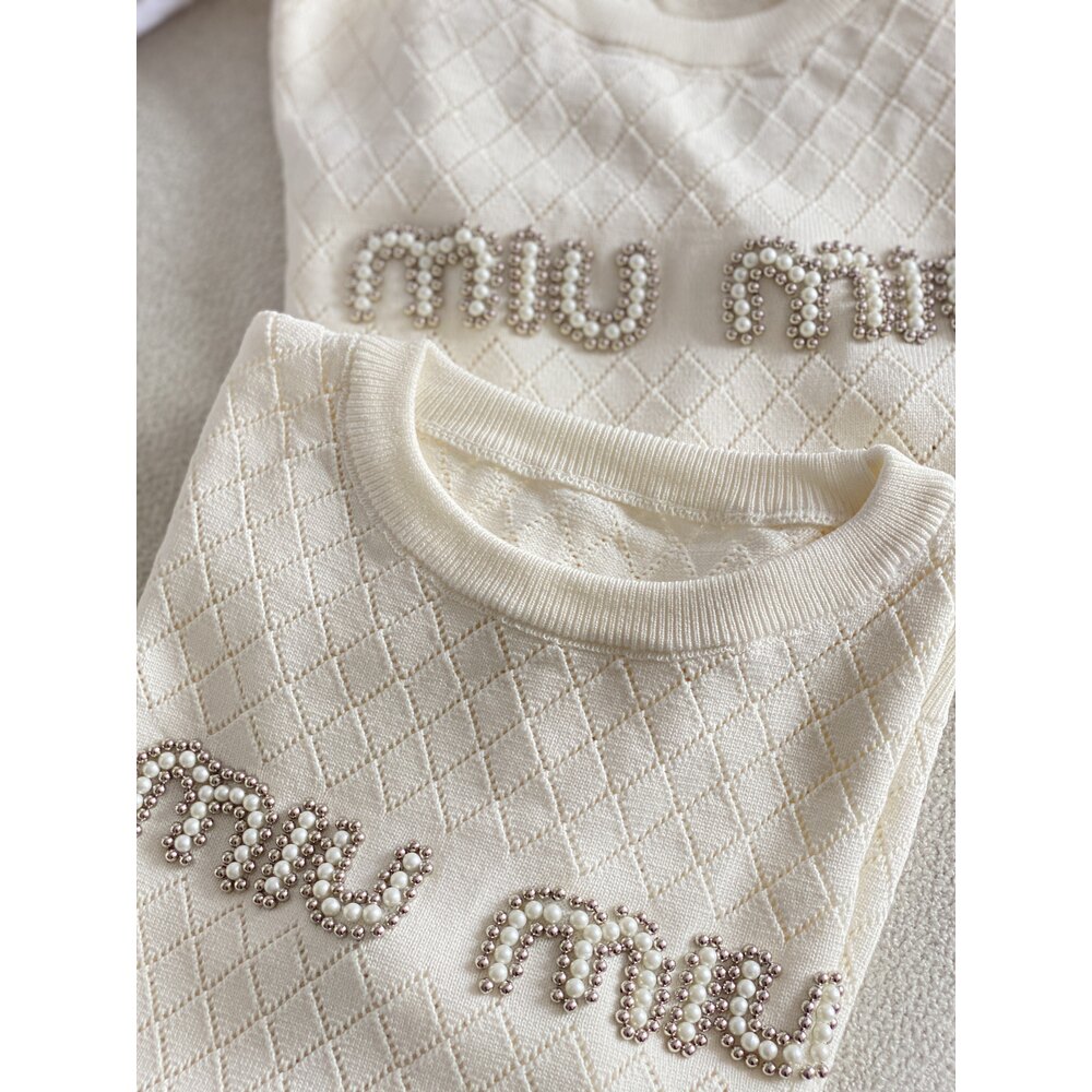 BEYAZ Mıu mıu triko