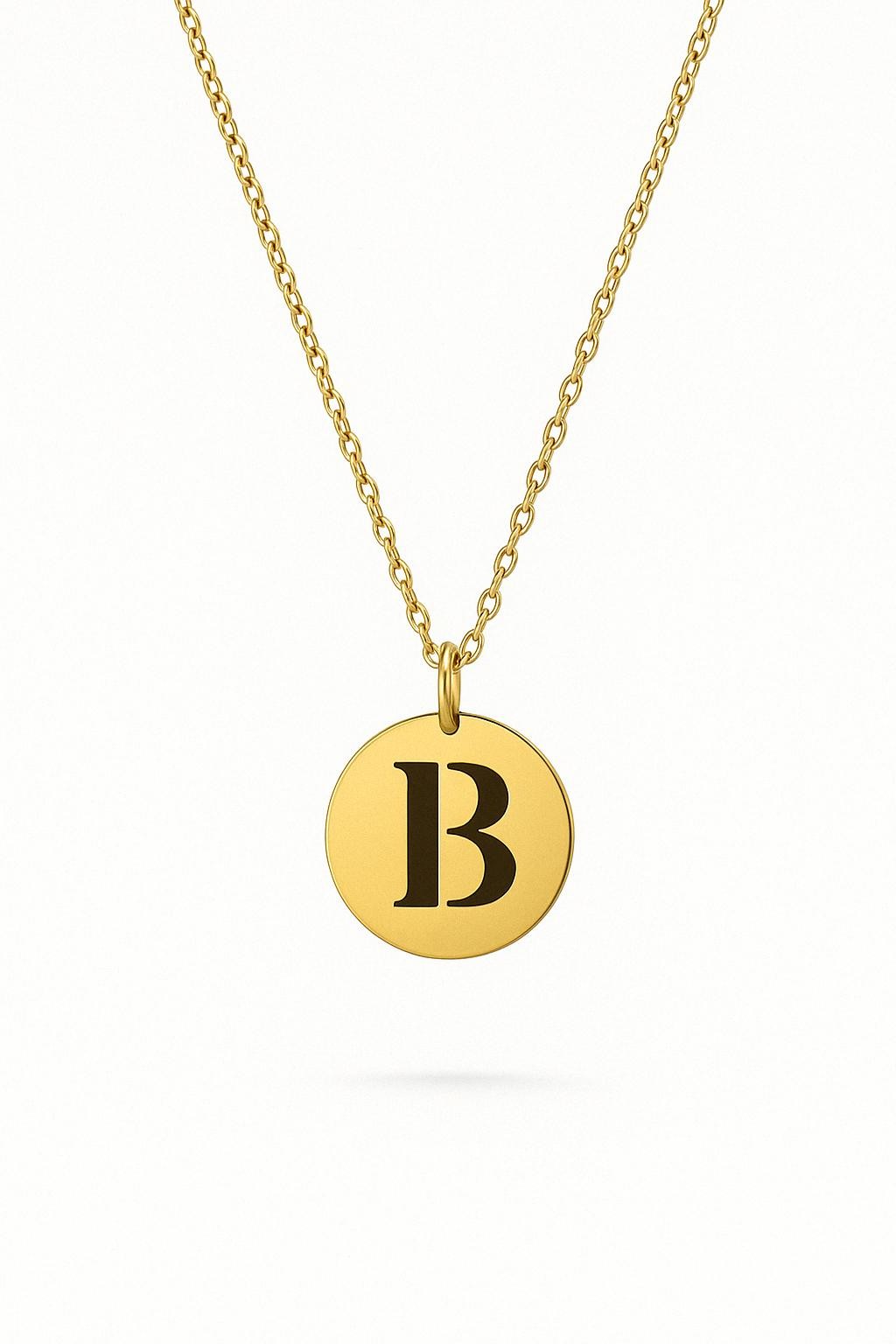 Round Harf Charm Kolye I 925 Ayar Gümüş