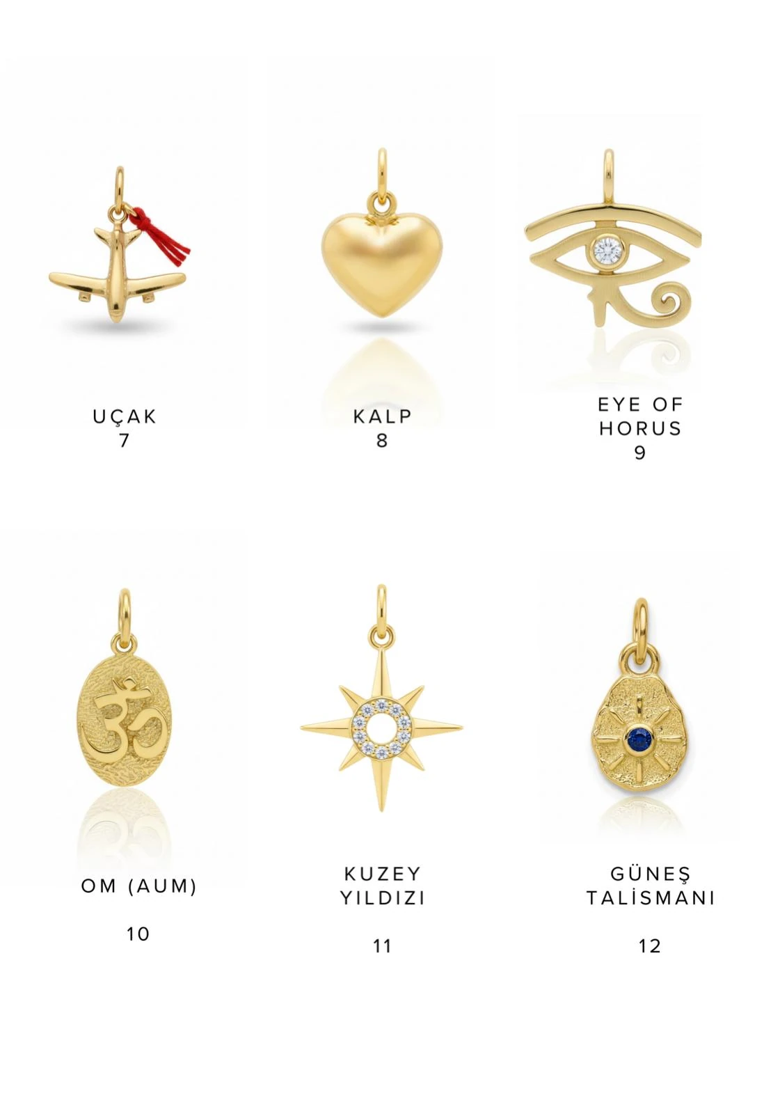 StoryLink Hikaye Halkası Midi Charm Kolye 