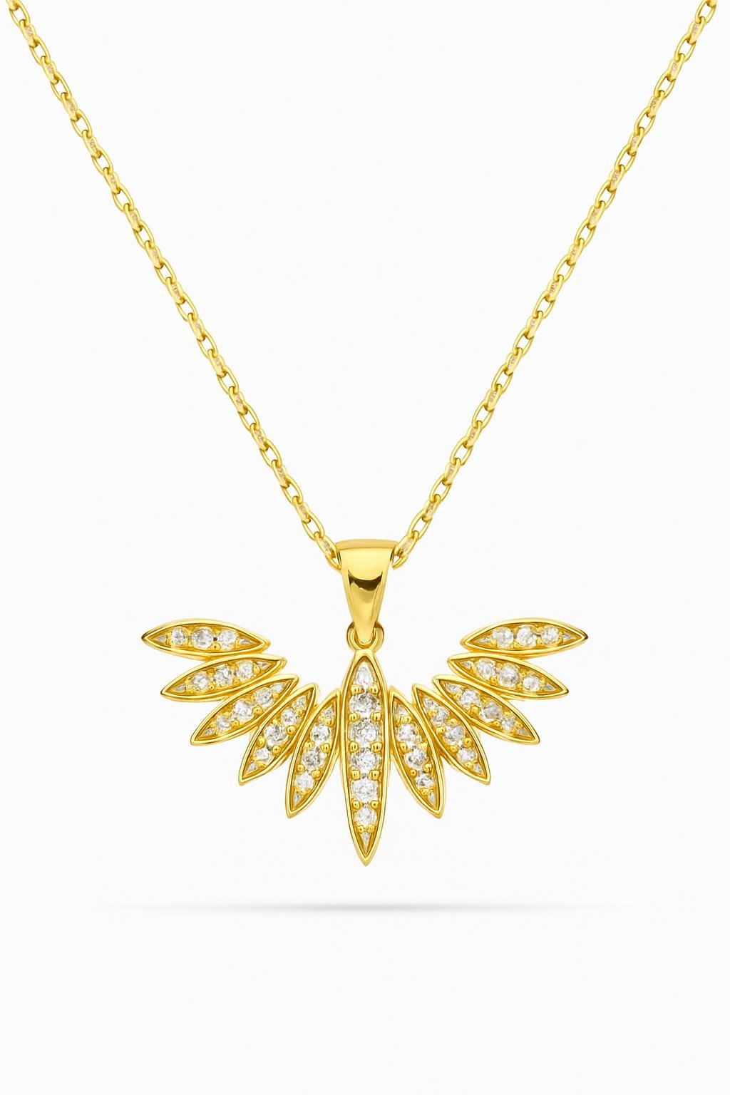 Golden Wing Altın Kanat 925 Ayar Gümüş Kolye