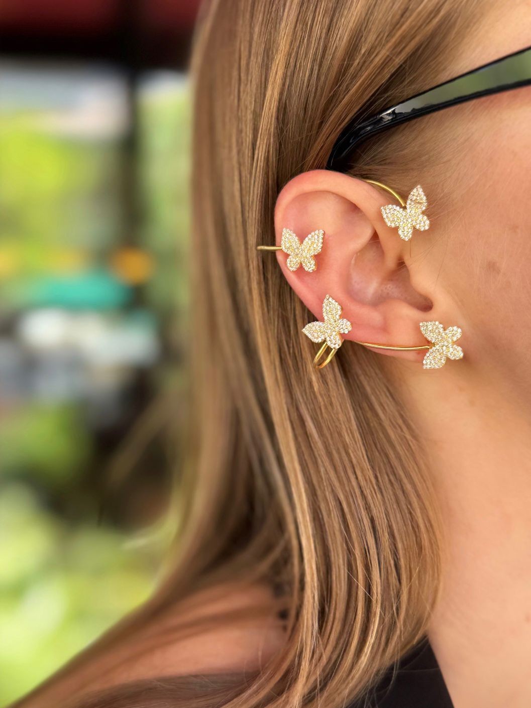 Earcuff Kelebek Küpe I 925 Ayar Gümüş