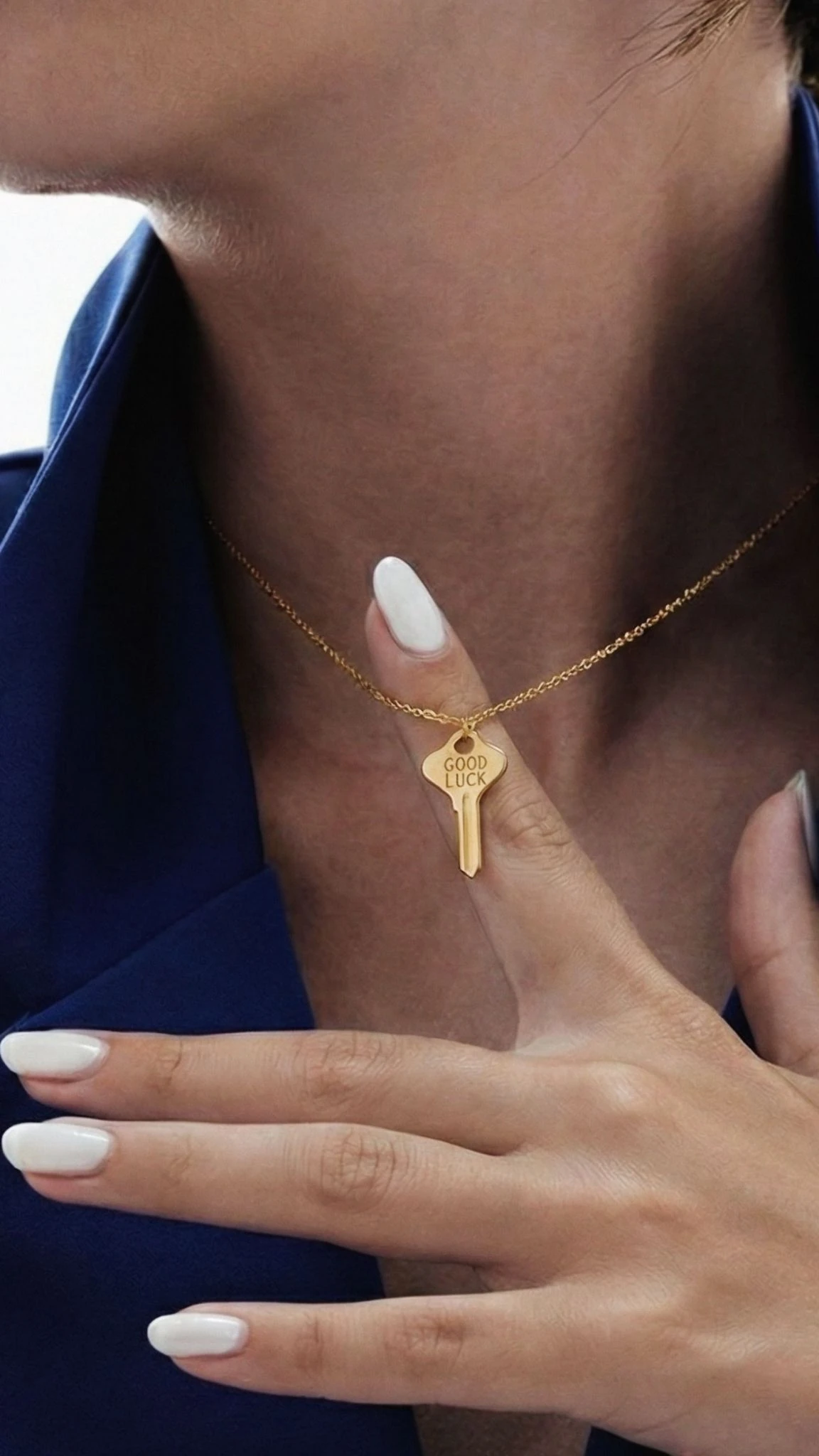 Şans Anahtarı Kolye 925 Ayar Gümüş