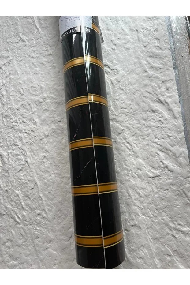 120cmx300cm Tek Parça Yapışkanlı Rulo Gold Çizgili Mermer Desen Duvar Paneli Kağıdı Esenyurt QM0137