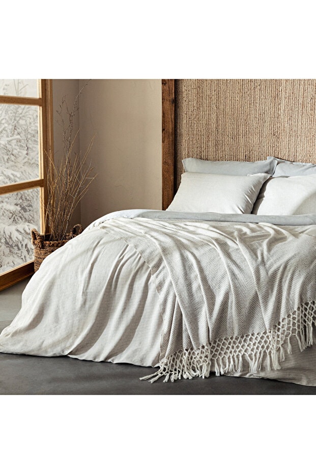 Morıan Nevresim Set 200x220 Cm Natural