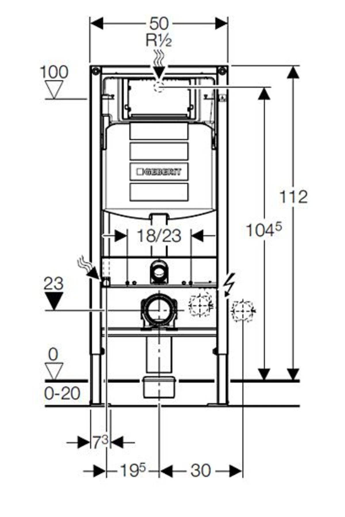 Sigma Gömme Rezervuar 12 Cm Duofix 111.300.00.5