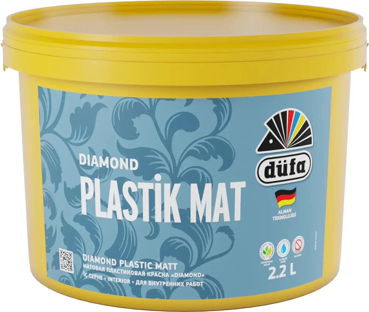 Diamond Plastik İç Cephe Duvar Boyası Mat Beyaz 2.2 l