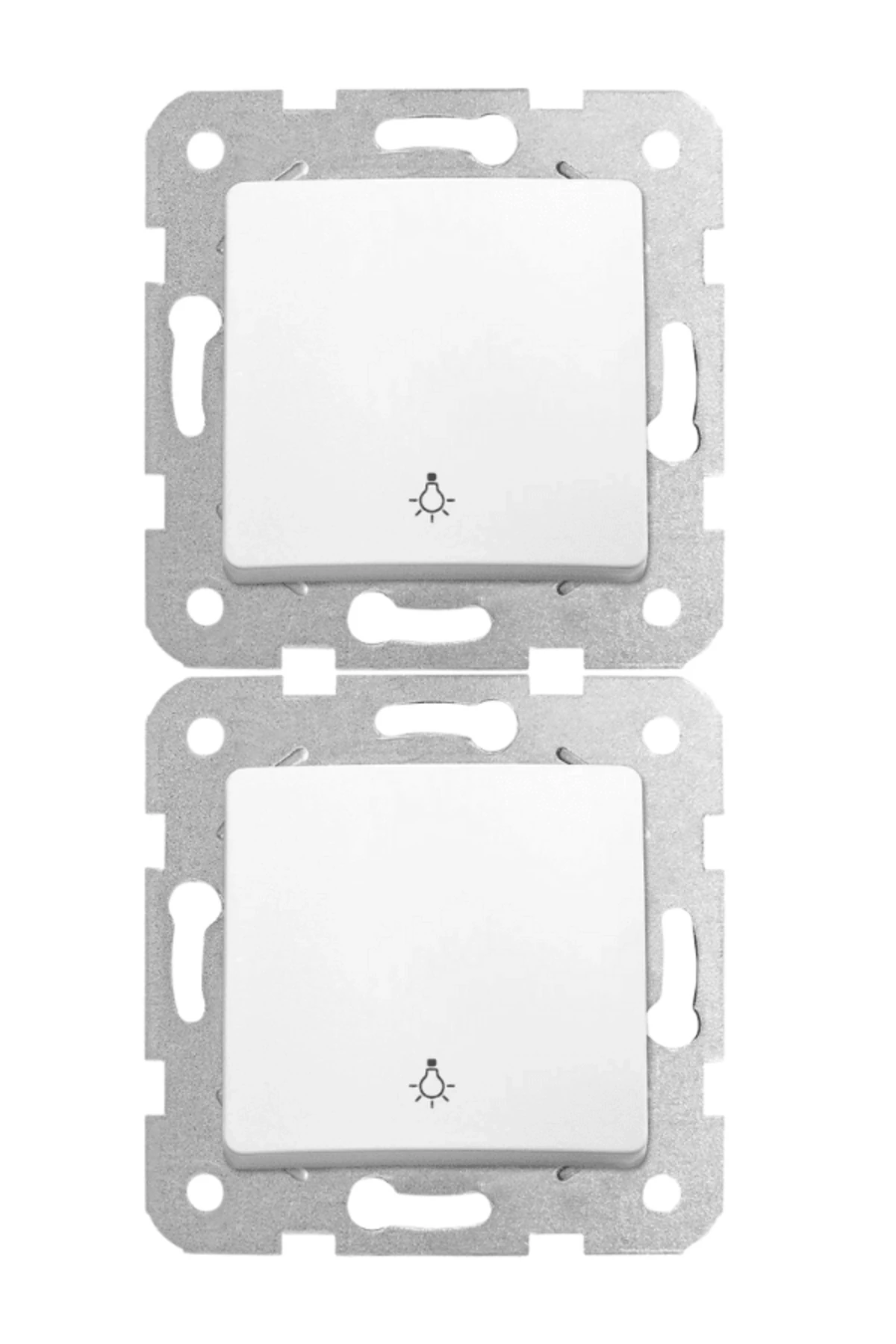 Viko Linnera Light Mekanizma Anahtar Beyaz (Çerçeve Dahil) 90440003 (2 Adet)