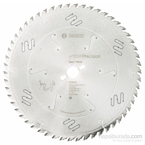 BOSCH - Best Serisi Hassas Kesim Ahşap İçin Daire Testere Bıçağı - 350 X 30 X 3,5 Mm, 54 Diş