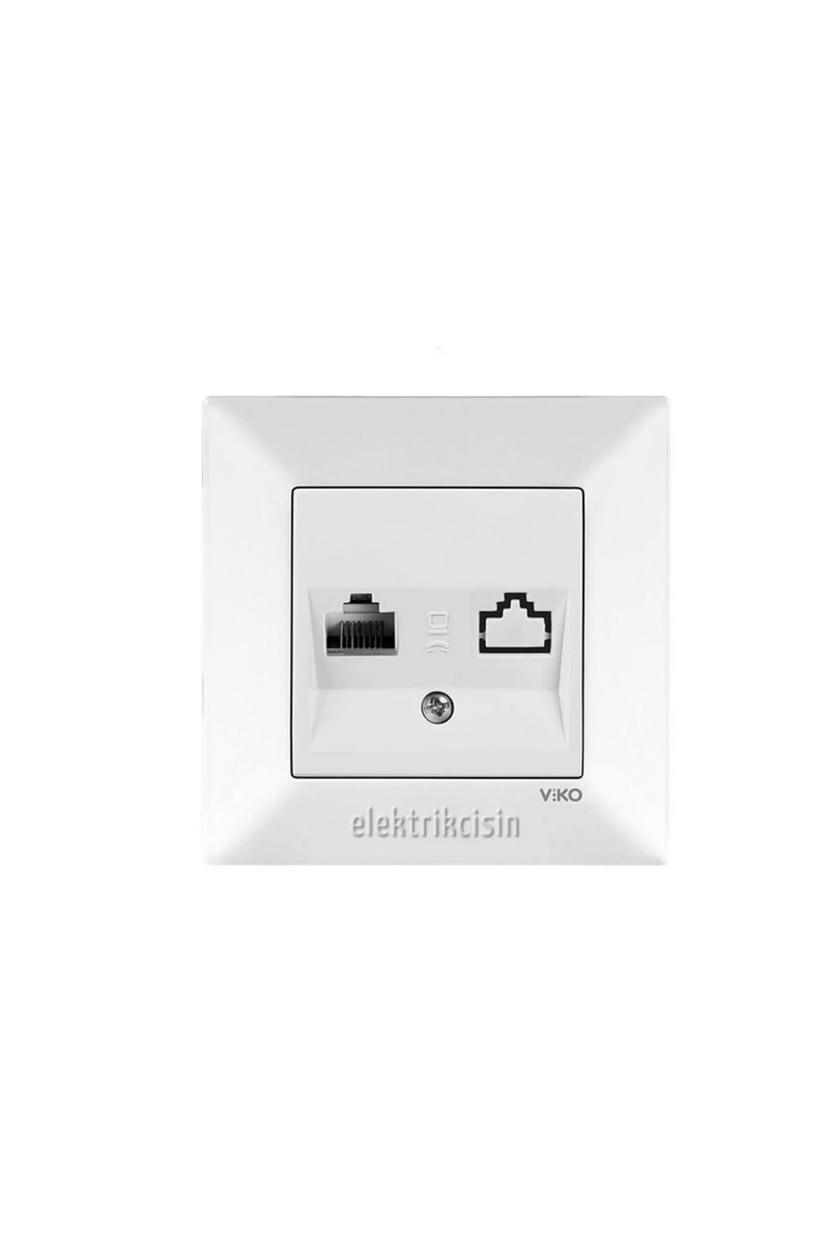 Meridian Beyaz Tekli Numaris Telefon Prizi (rj11) (çerçeve Dahil) 12 Adet