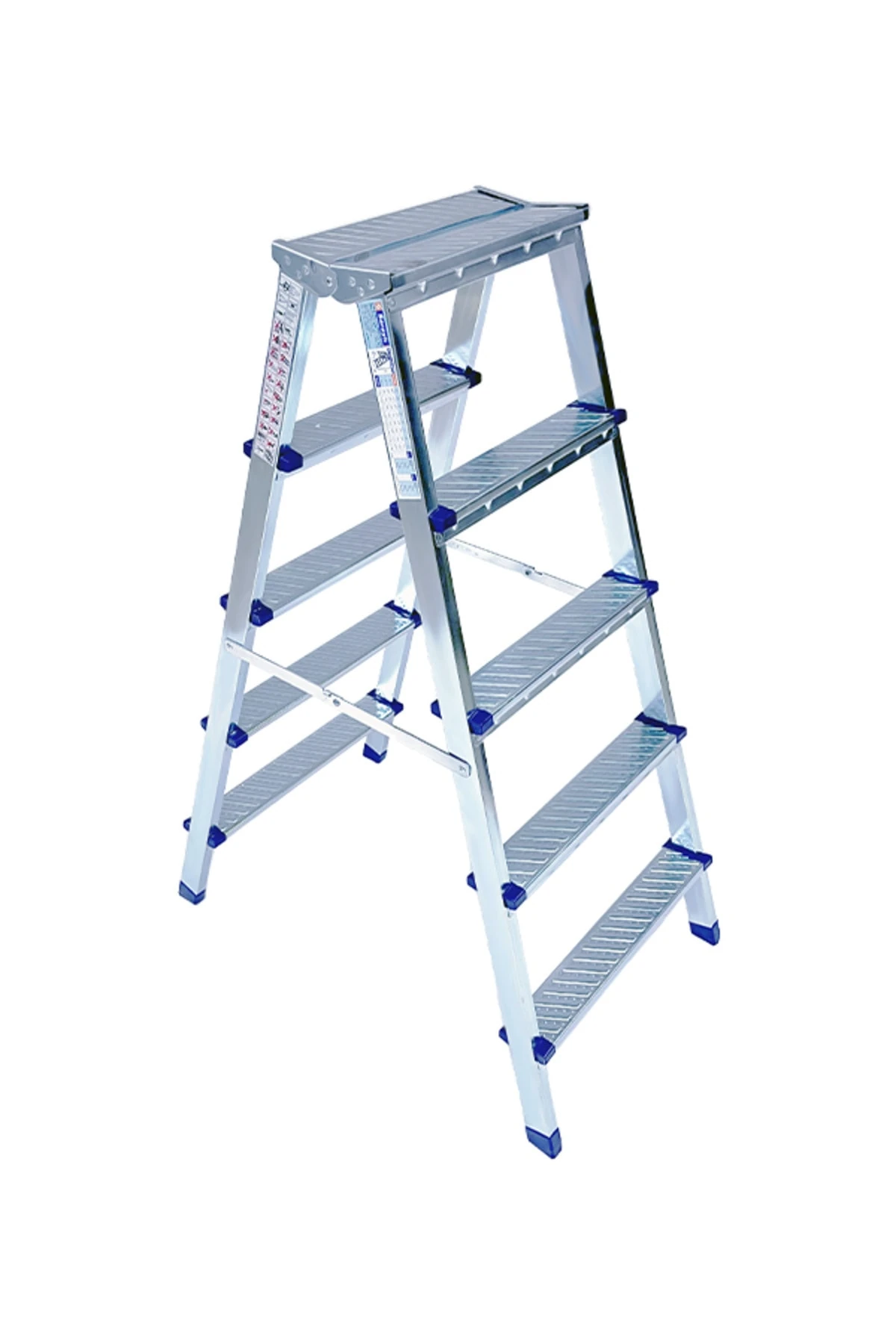 Xxx Özel Alaşımlı Metal Çift Çıkışlı Çift Taraflı Seyyar Merdiven 5 5 Basamaklı