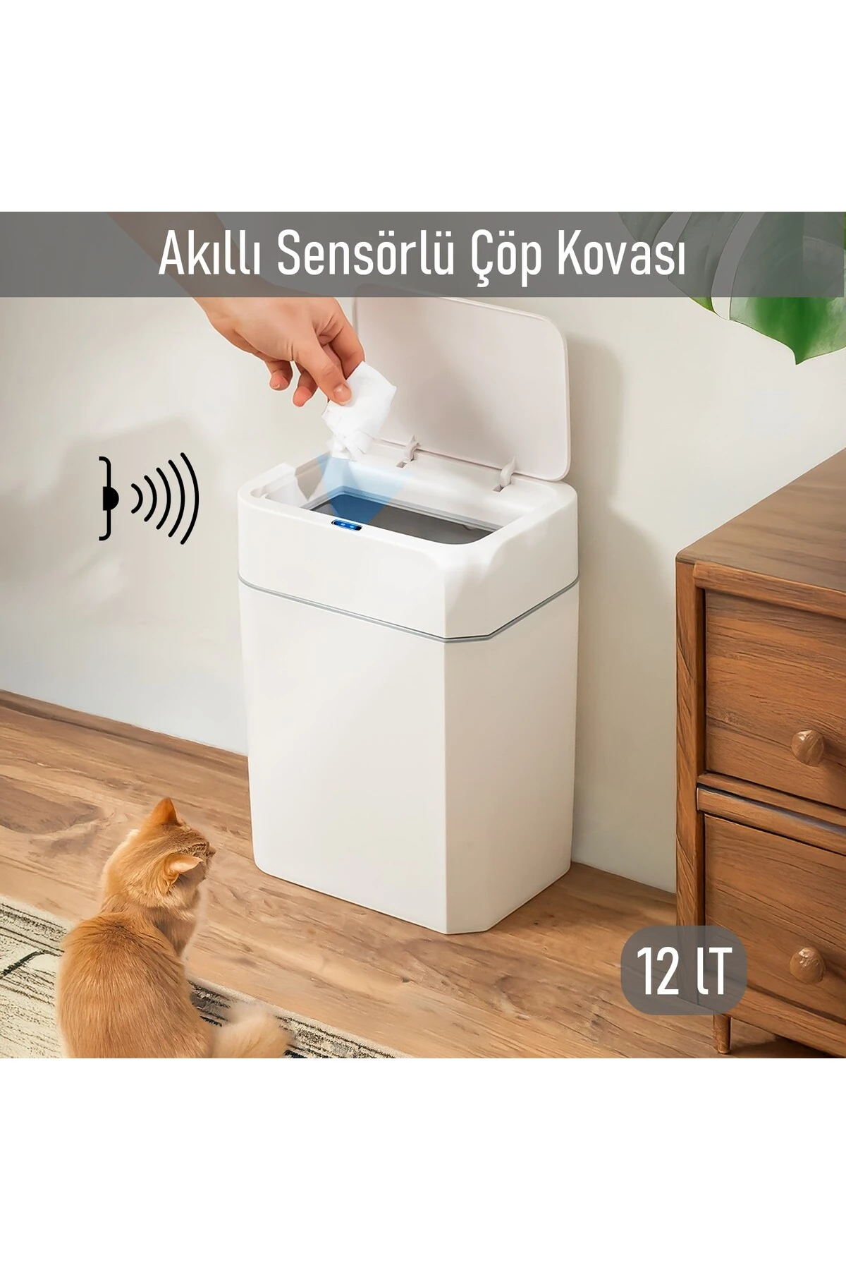 Sensörlü Çöp Kovası 12 Litre