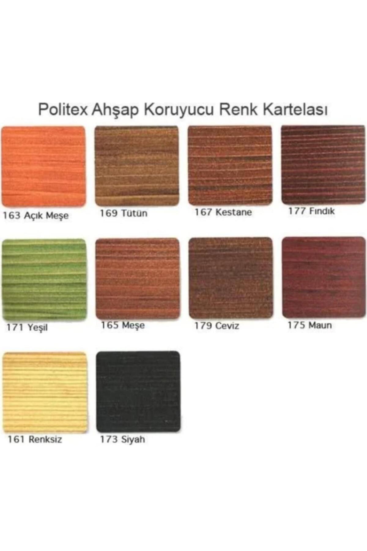 Politex Vernikli Ahşap Koruyucu Parlak Kestane 0,7 Lt