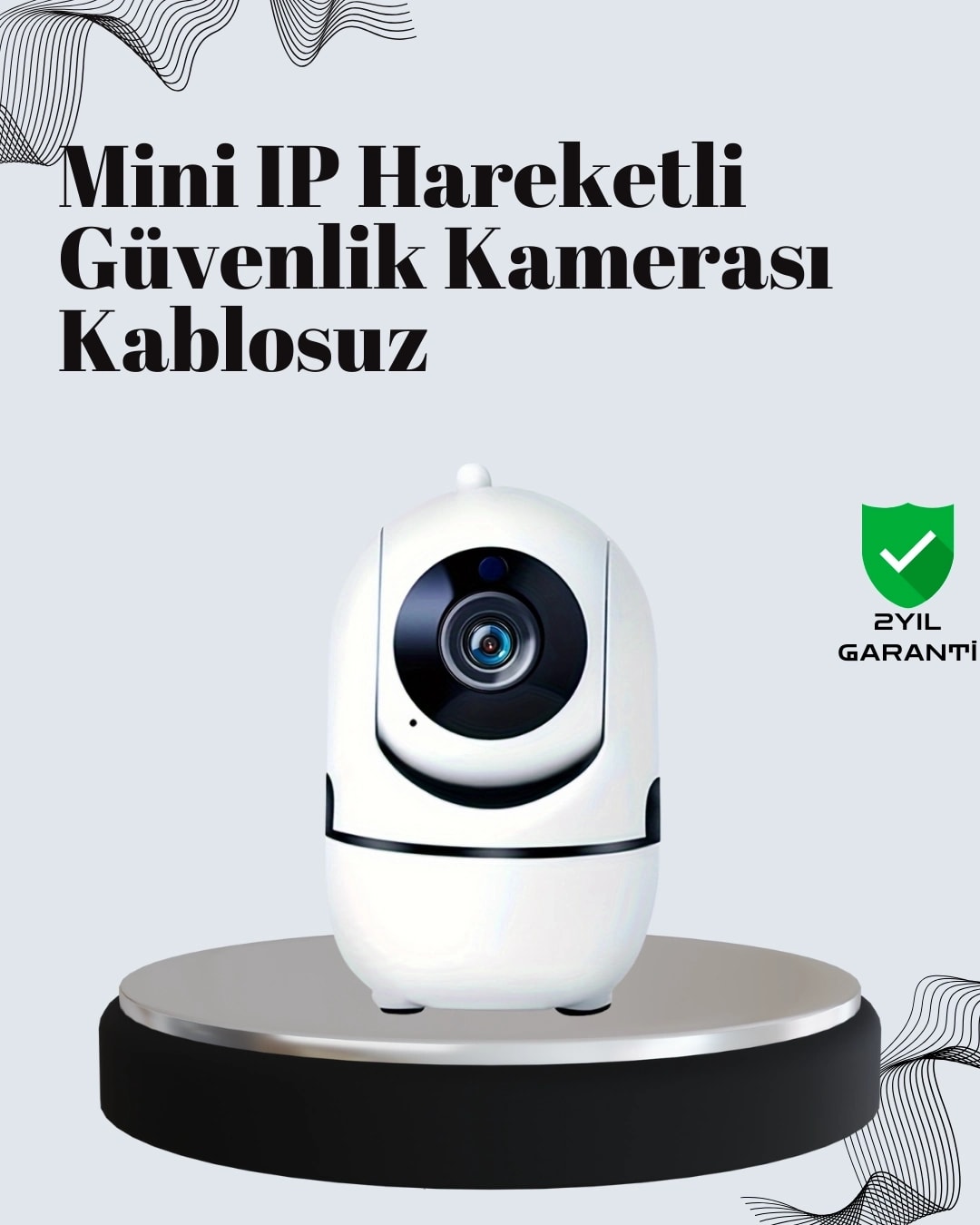 Buğz Akıllı Kontrol ve Hareket Takipli 1080P Kablosuz Güvenlik Kamerası – Gece Görüşlü ve Iki Yönlü Sesli