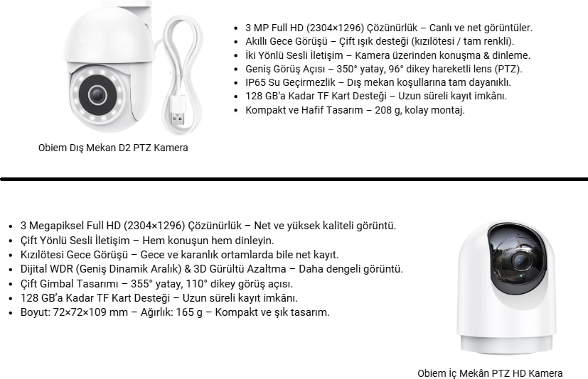 Pgst 4g Sim Kart Destekli Akıllı Ev Güvenlik Alarm Sistemi +  Iç ve Dış Mekân Ptz Hd Kamera