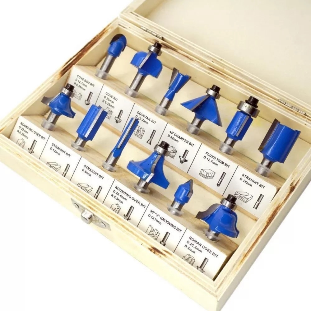 BOSCH TH03038 Freze Bıçağı Seti 6mm 12 Parça
