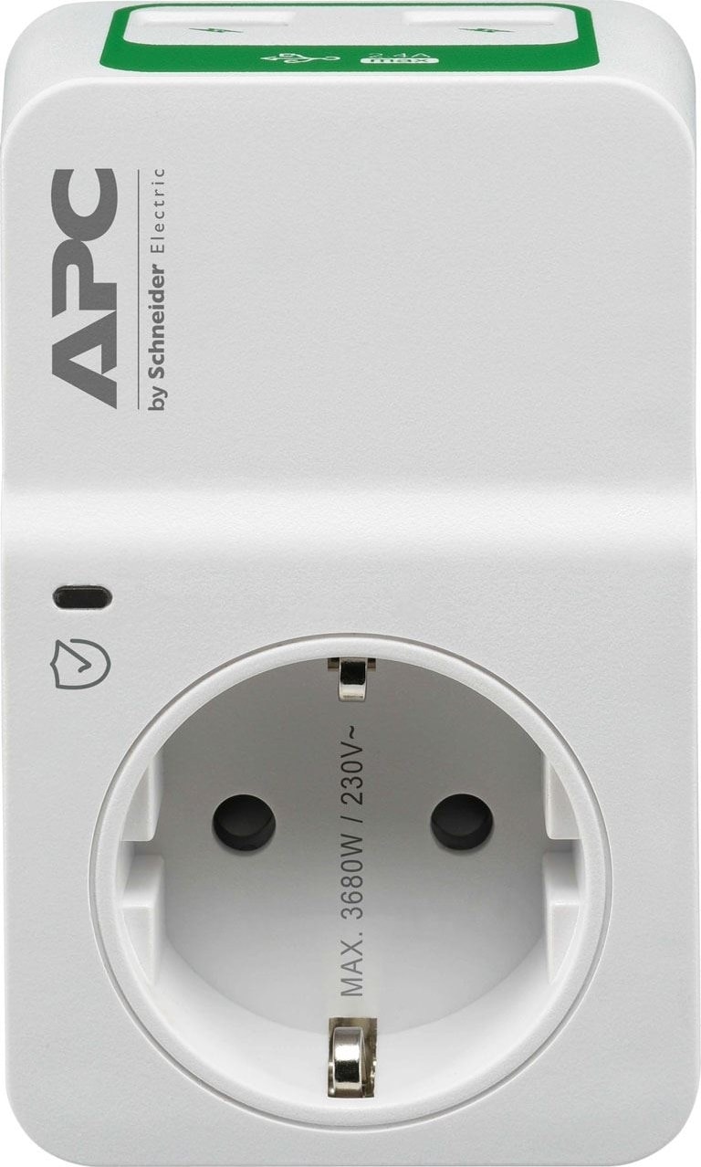 APC Tekli Akım Korumalı Priz 2 USB'li PM1WU2-GR