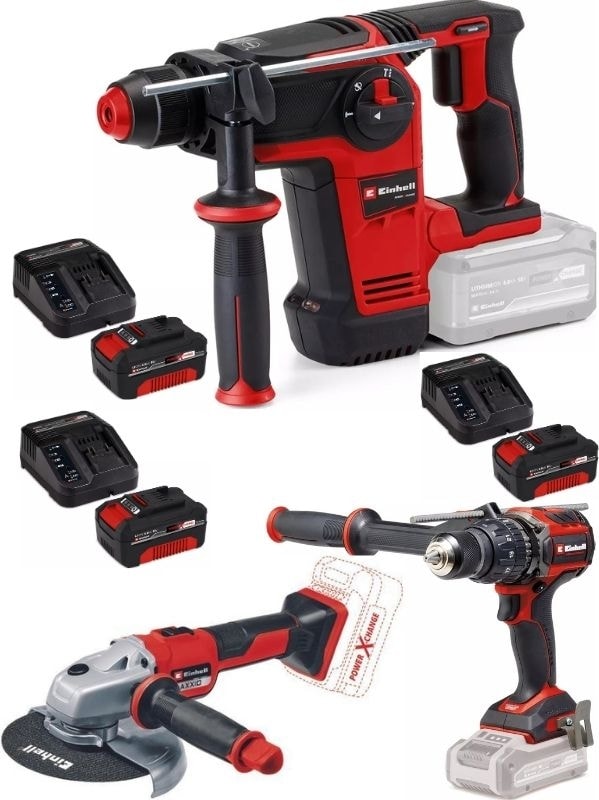 Tp-Hd 18/26 Li Bl Tp-Cd 18/120 Li-I Matkap Axxio 18/150 Avuç Taşlama 3X4.0AH Akülü Kömürsüz Set
