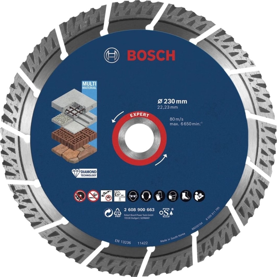 BOSCH Expert Multimeterial Yapı Malzemeleri Için Elmas Testere 230 mm