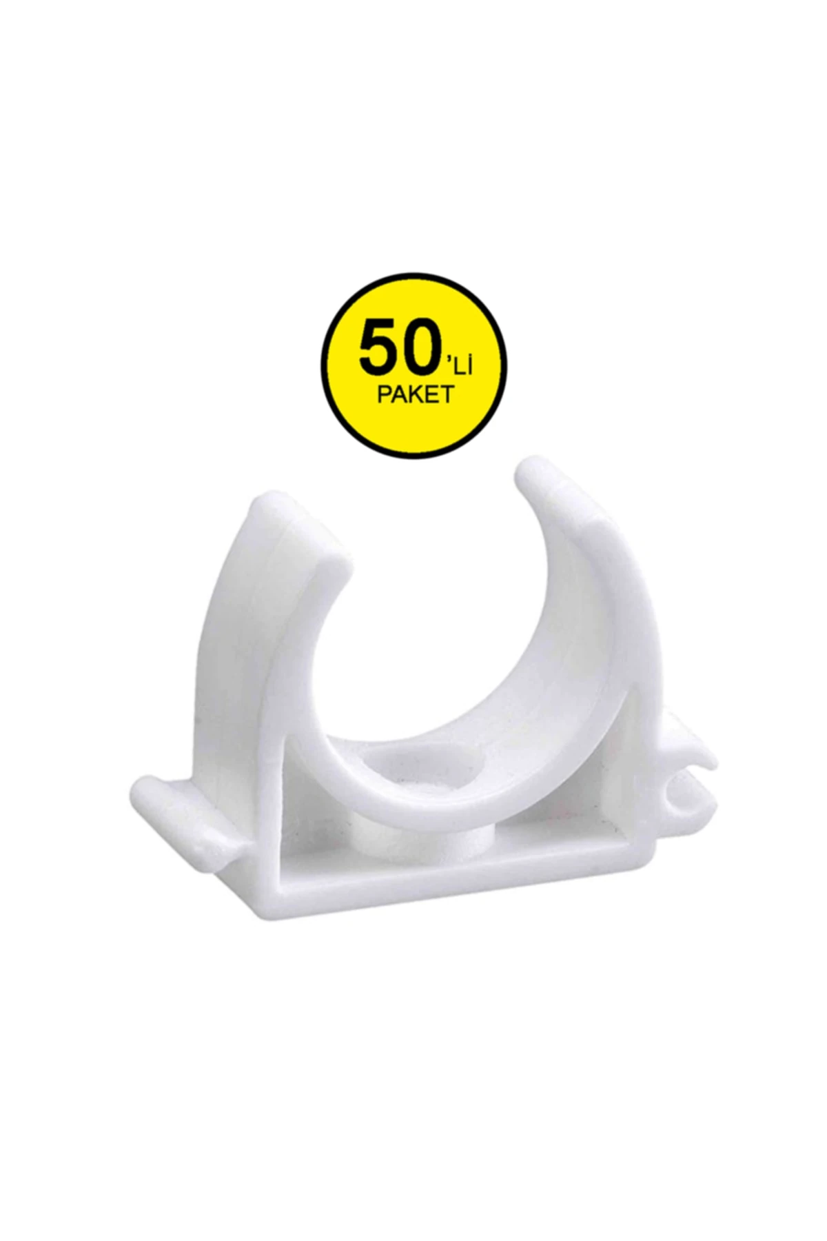25 Mm Pprc Tekli Boru Kelepçesi (50 Adet)
