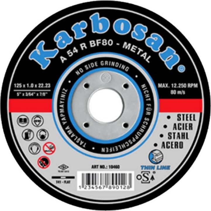 KARBOSAN Metal (Nk) Taşlama Diski 180X8.0X22.23 (10'Lu)