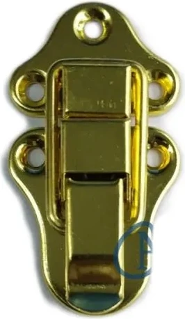 Sandık, Kutu Klipsi, Ön Kilidi - 72X40MM, Altın, 100 Adet