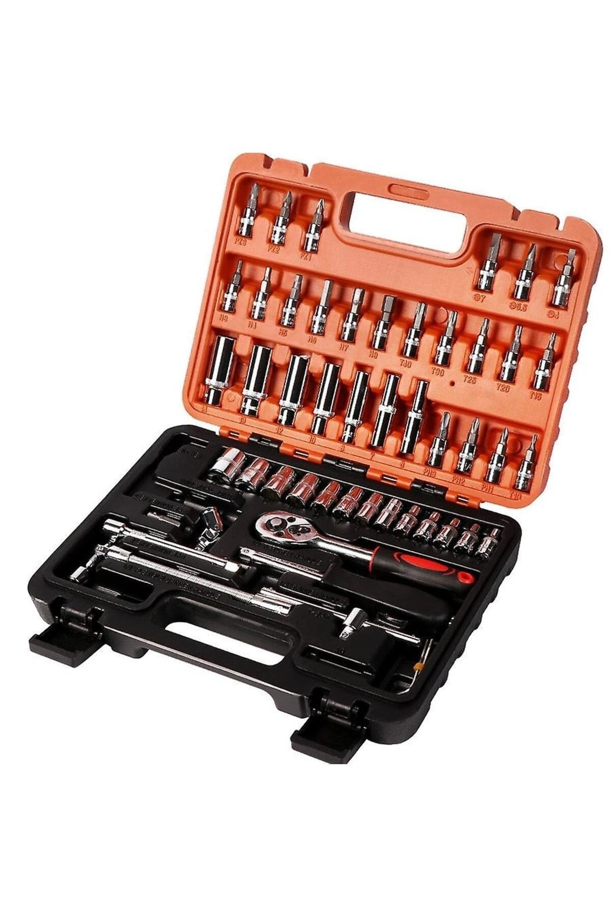 Cr-v Max 1/4 Cırcırlı 53 Parça Tork Kombinasyon Lokma Anahtar Takımı