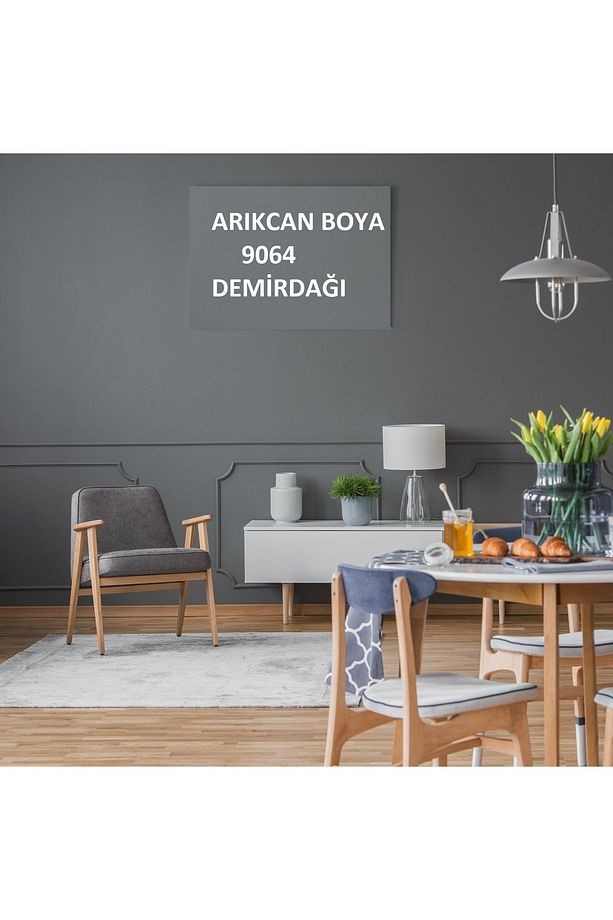 Dinamik Silikonlu Silinebilir Ipek Mat Iç Cephe Duvar Boyası 9064 Demirdağı 15 Lt