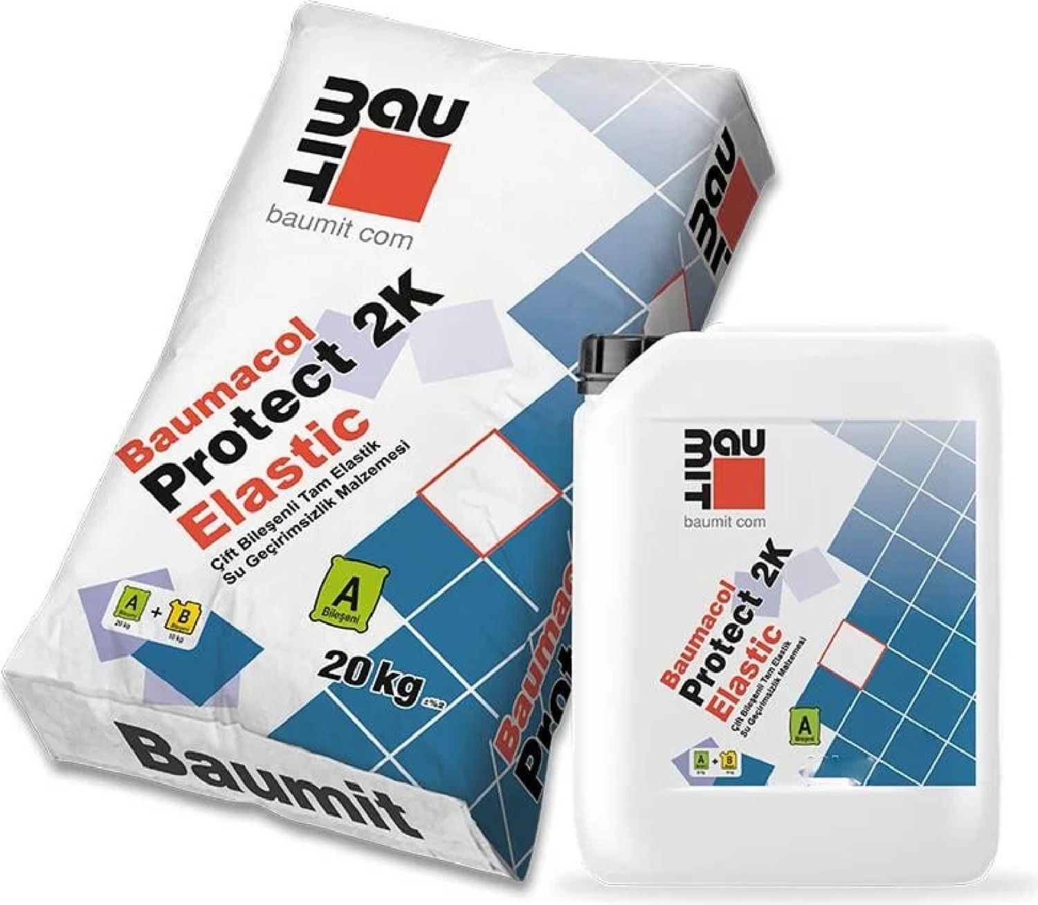Baumacol Protect 2k Çift Bileşen Tam Elastik Sürme Izolasyon Malzemesi 30 kg