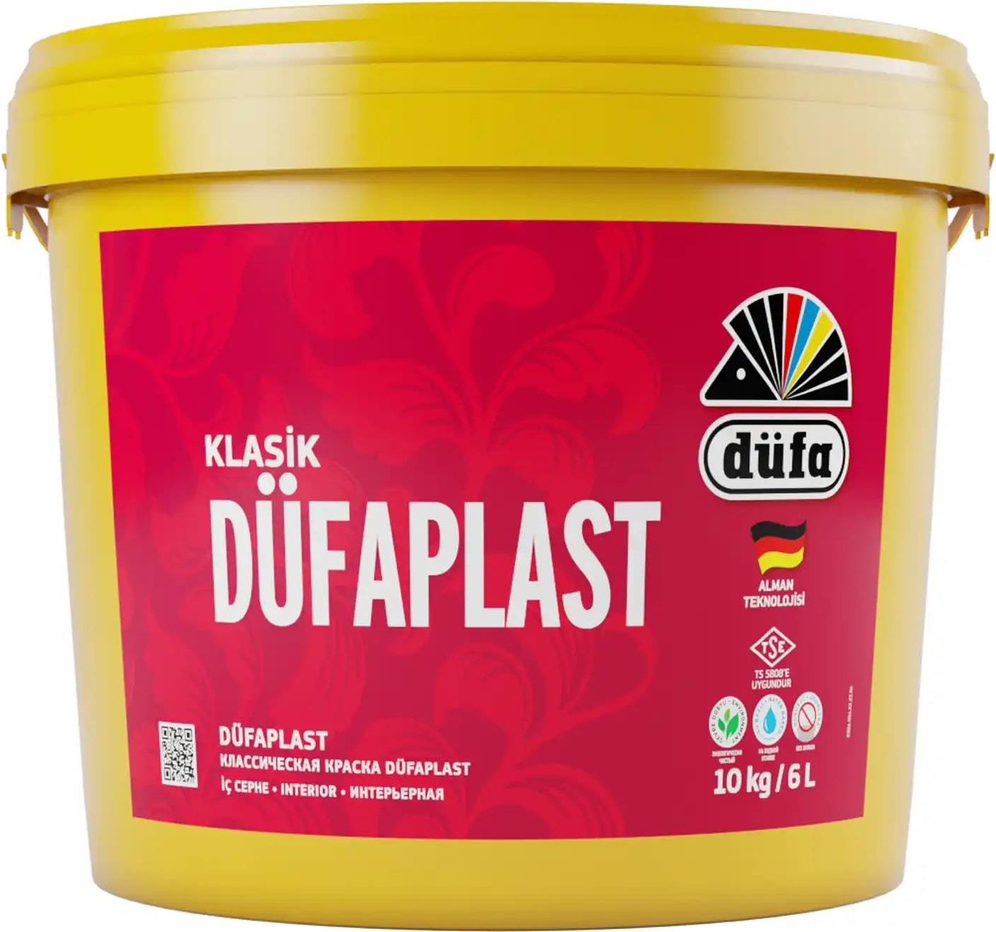Klasik plast İç Cephe Duvar Boyası 1108 Koyu Fildişi 6 l