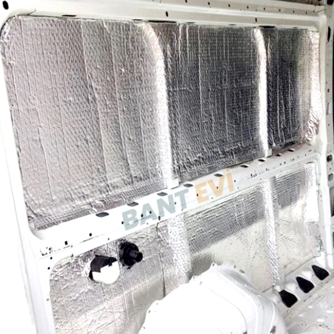 Oto Ses Yalıtım Malzemesi Folyolu 5m2 Araç Karavan Ses Isı Izolasyonu Süngeri 6mm Yapışkanlı