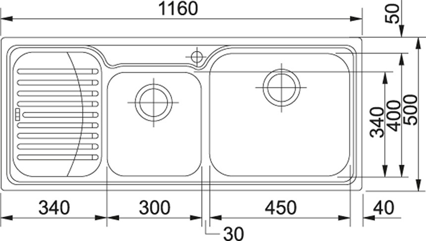 Gax 621 Sol Damlalıklı Galassia Tezgah Üstü Inox Eviye
