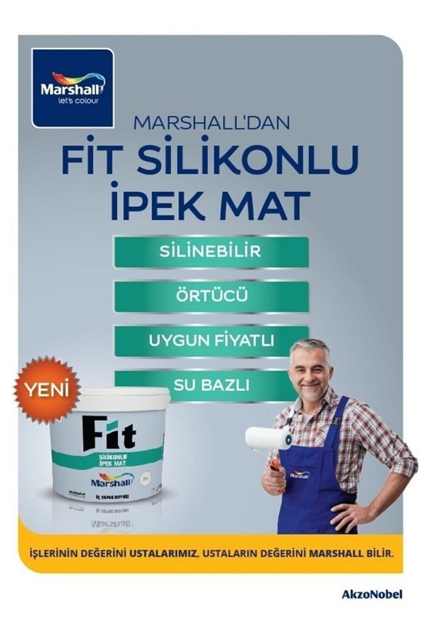 Fit Silikonlu Ipek Mat Iç Cephe Boyası 20 Kg Kekik Yağı