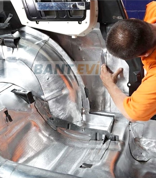 Bitüself Gofraj Kaplı Ziftli Su Yalıtımı Bandı 15cmx10mt Alubütil Bitüm Araç ve Çatı izolasyon Bant