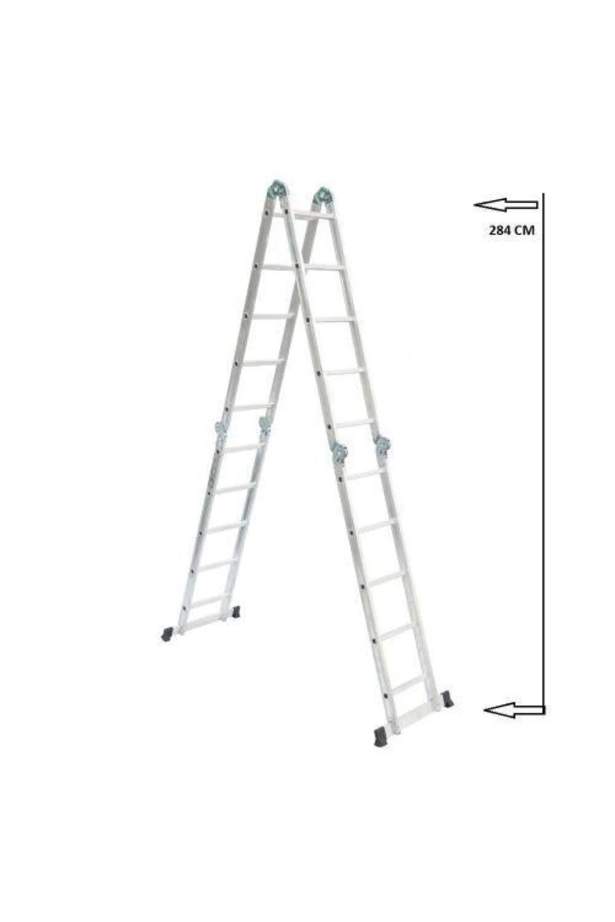 20 Basamaklı Alüminyum Akrobat Orijinal Marka Merdiven 5,75 Metre 4x5 Kırmalı