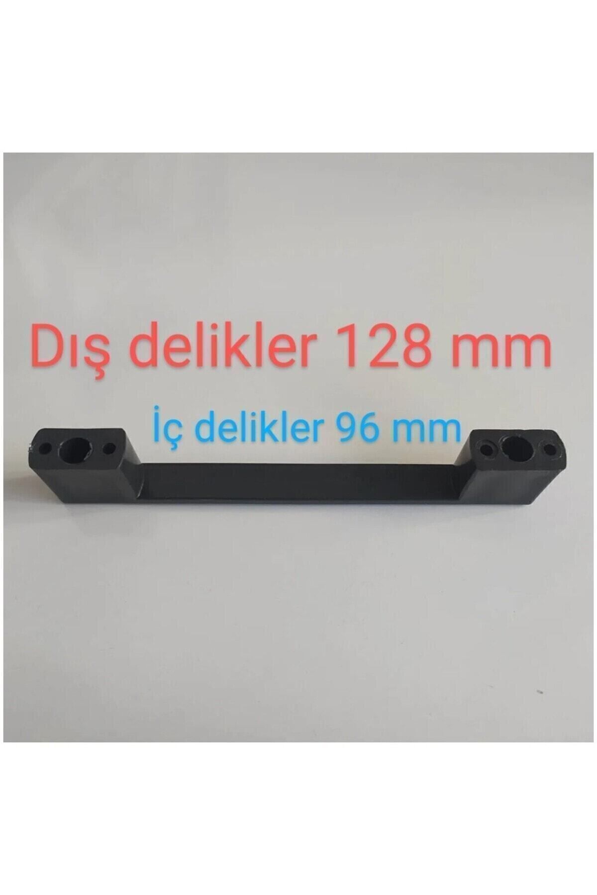 OZKUVVET Mobilya Dolap Çekmece Kulp Köprü 96-128mm Mat Siyah Renk Sert Polimerr
