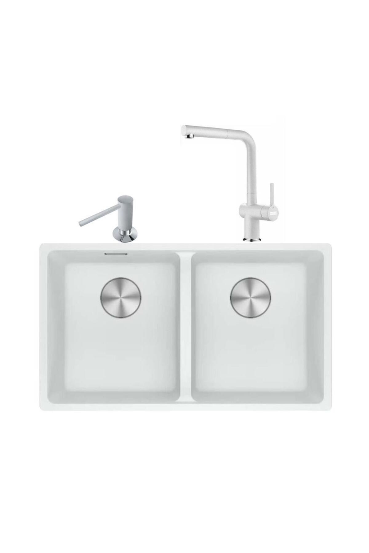 Maris Mrg 120-35-35 Bianco Granit Eviye Active Plus Doccia 2.0 Armatür Comfort Sıvı Sabun