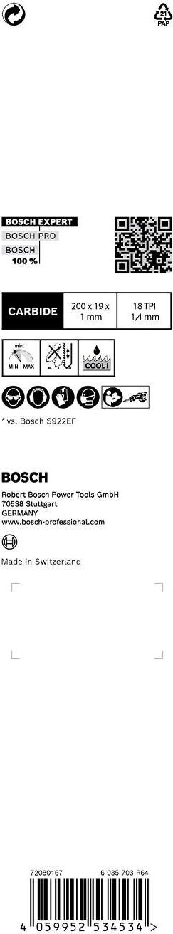 Expert ‘thin Tough Metal’ S 1022 Ehm Panter Testere Bıçağı 1 Parça