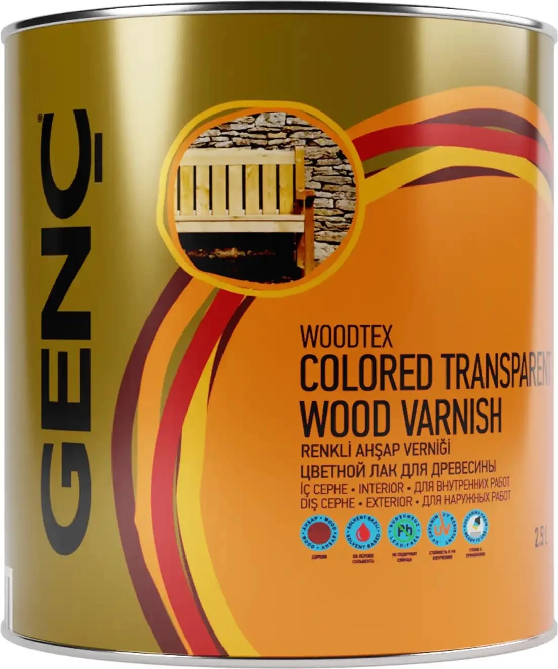 Renkli Ahşap Vernik 9501 Siyah 2.5 l