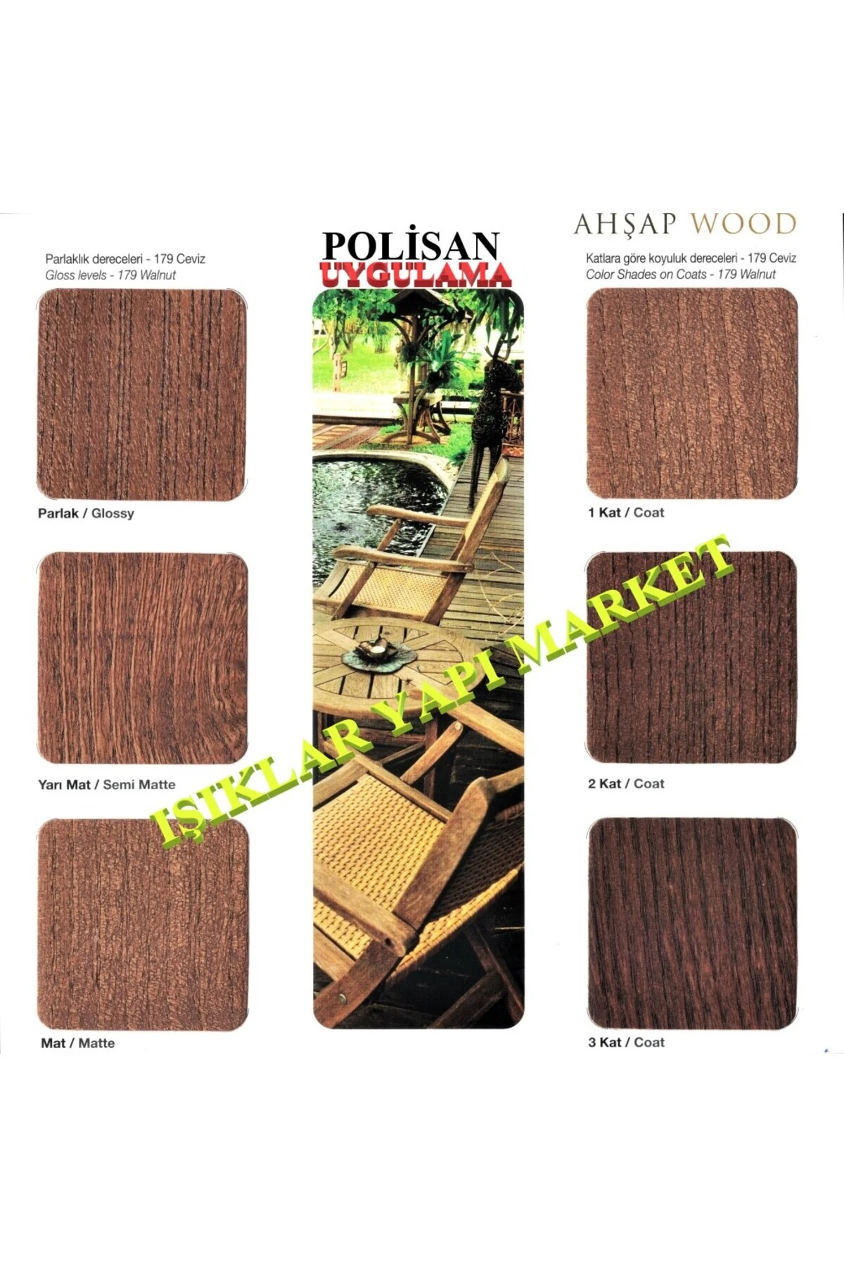 Wood&w-antiaging-ahşap Verniği-yarı Mat-su Bazlı-2,5litre (2,60KG.)-185-naturel Yeşil