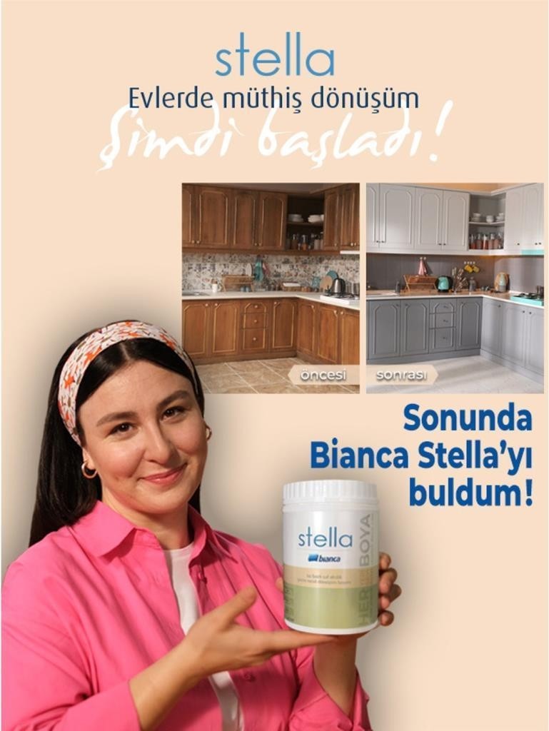 Bianca Stella Su Bazlı Saf Akrilik Boya 1 Lt Kırık Beyaz Ral 9003