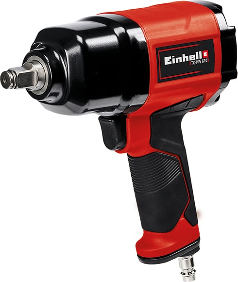 EİNHELL Havalı Darbeli Somun Sıkma TC-PW 610 (Maks. tork 610 Nm, sağ/sol dönüş, 10 adet soket, boş yağ şişesi, tapa nipeli, 125 mm uzatma aparatı) - 4138960
